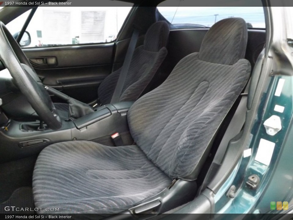 Black Interior Front Seat for the 1997 Honda del Sol Si #73161163