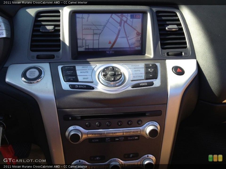 CC Camel Interior Controls for the 2011 Nissan Murano CrossCabriolet AWD #73165221