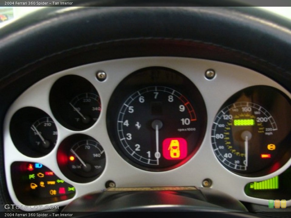 Tan Interior Gauges for the 2004 Ferrari 360 Spider #73167138