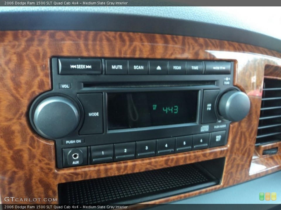 Medium Slate Gray Interior Audio System for the 2006 Dodge Ram 1500 SLT Quad Cab 4x4 #73168488