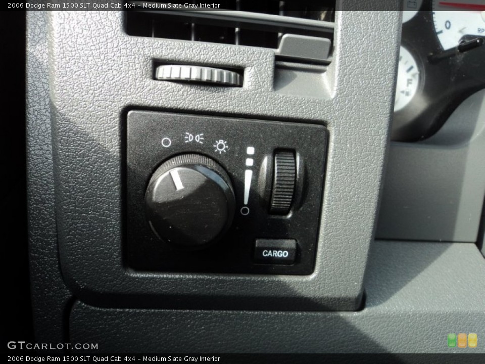 Medium Slate Gray Interior Controls for the 2006 Dodge Ram 1500 SLT Quad Cab 4x4 #73168585