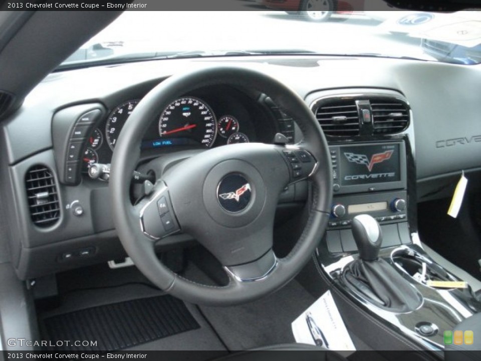 Ebony Interior Dashboard for the 2013 Chevrolet Corvette Coupe #73171662