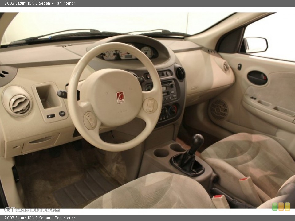 Tan Interior Prime Interior for the 2003 Saturn ION 3 Sedan #73175489