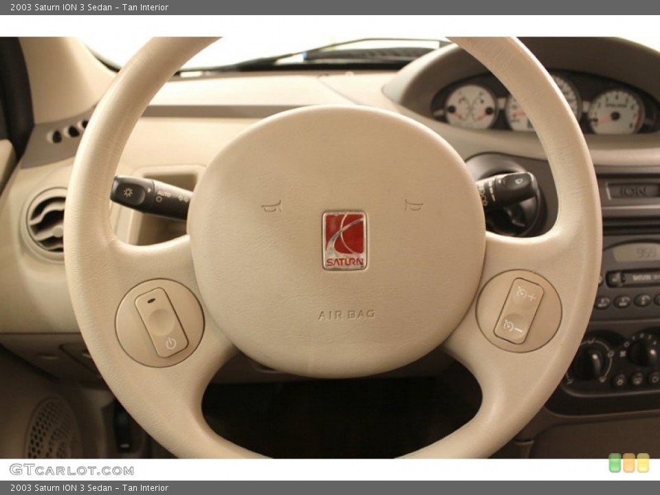 Tan Interior Steering Wheel for the 2003 Saturn ION 3 Sedan #73175517