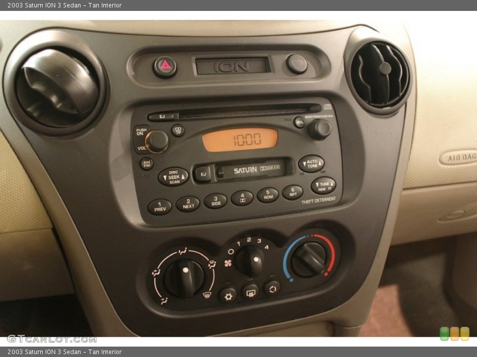 Tan Interior Controls for the 2003 Saturn ION 3 Sedan #73175541