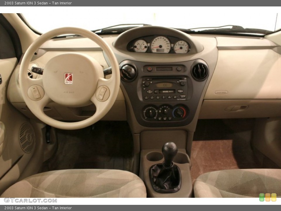 Tan Interior Dashboard for the 2003 Saturn ION 3 Sedan #73175604