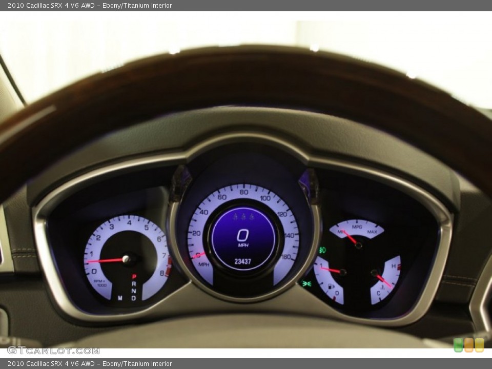 Ebony/Titanium Interior Gauges for the 2010 Cadillac SRX 4 V6 AWD #73176573