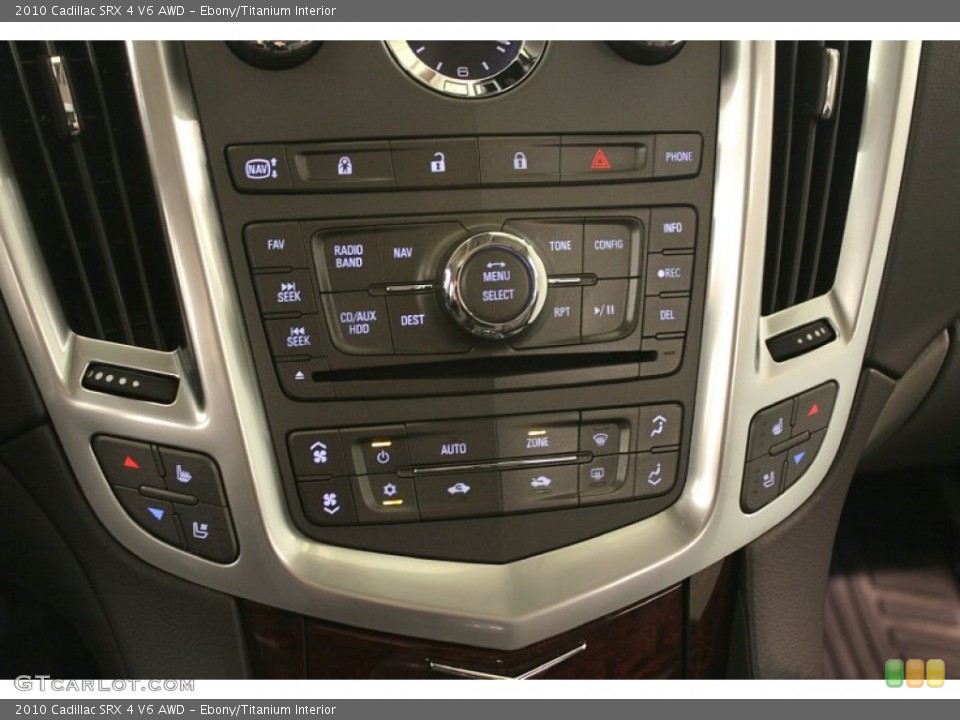 Ebony/Titanium Interior Controls for the 2010 Cadillac SRX 4 V6 AWD #73176594