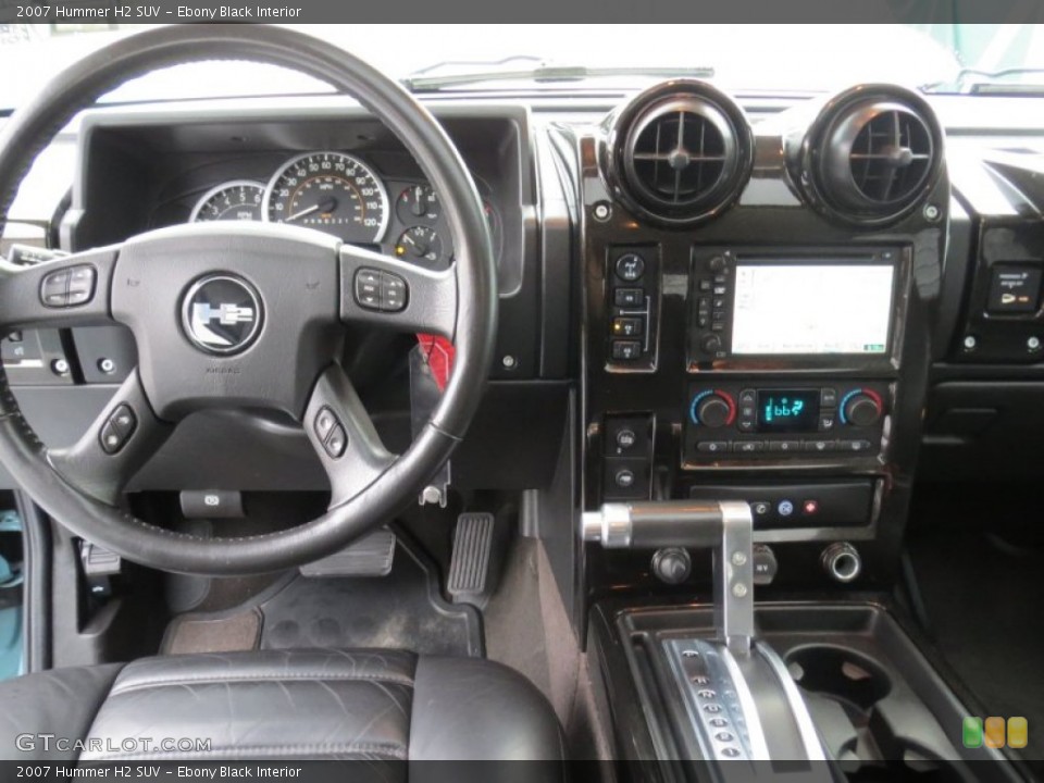 Ebony Black Interior Dashboard for the 2007 Hummer H2 SUV #73178139