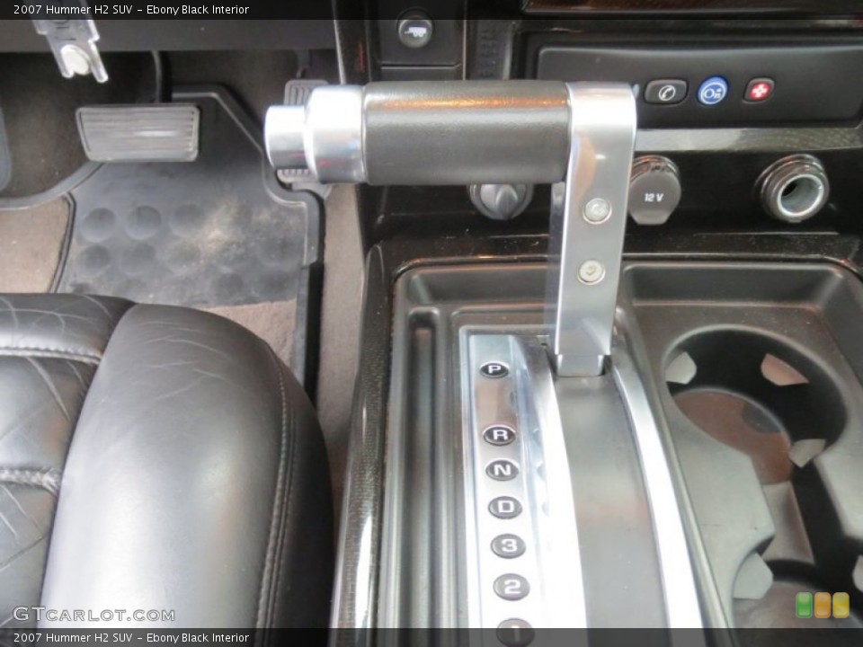 Ebony Black Interior Transmission for the 2007 Hummer H2 SUV #73178178