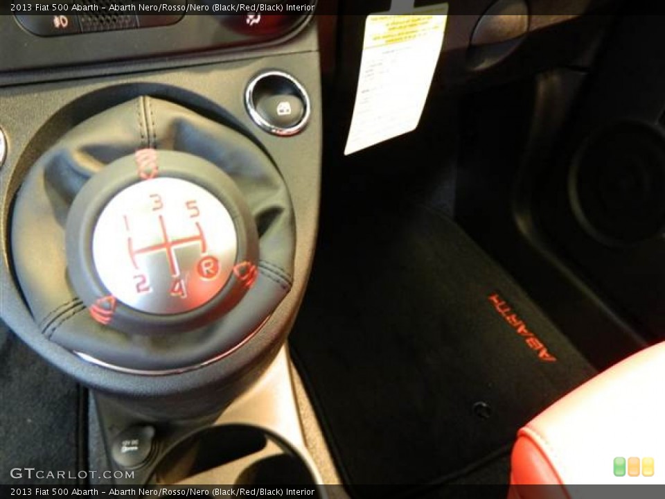 Abarth Nero/Rosso/Nero (Black/Red/Black) Interior Transmission for the 2013 Fiat 500 Abarth #73180935