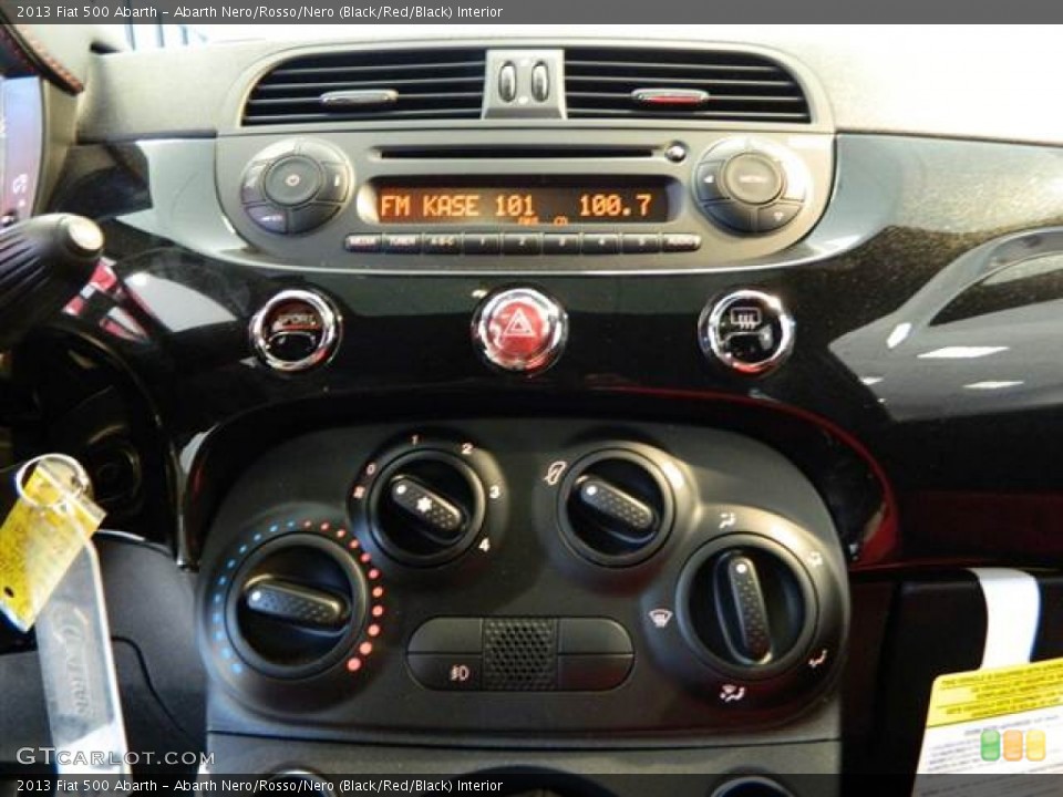 Abarth Nero/Rosso/Nero (Black/Red/Black) Interior Controls for the 2013 Fiat 500 Abarth #73180959