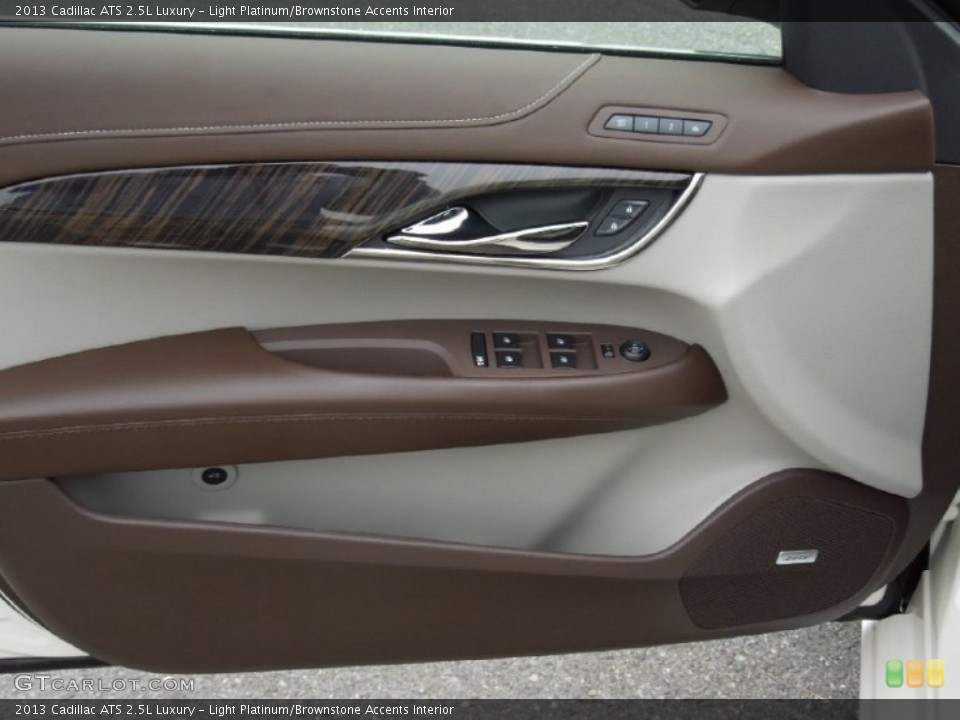 Light Platinum/Brownstone Accents Interior Door Panel for the 2013 Cadillac ATS 2.5L Luxury #73181007