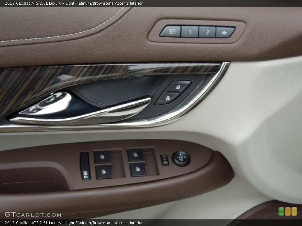 Light Platinum/Brownstone Accents Interior Controls for the 2013 Cadillac ATS 2.5L Luxury #73181028