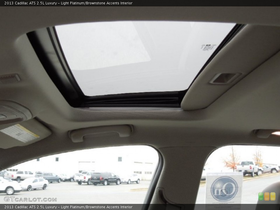 Light Platinum/Brownstone Accents Interior Sunroof for the 2013 Cadillac ATS 2.5L Luxury #73181049