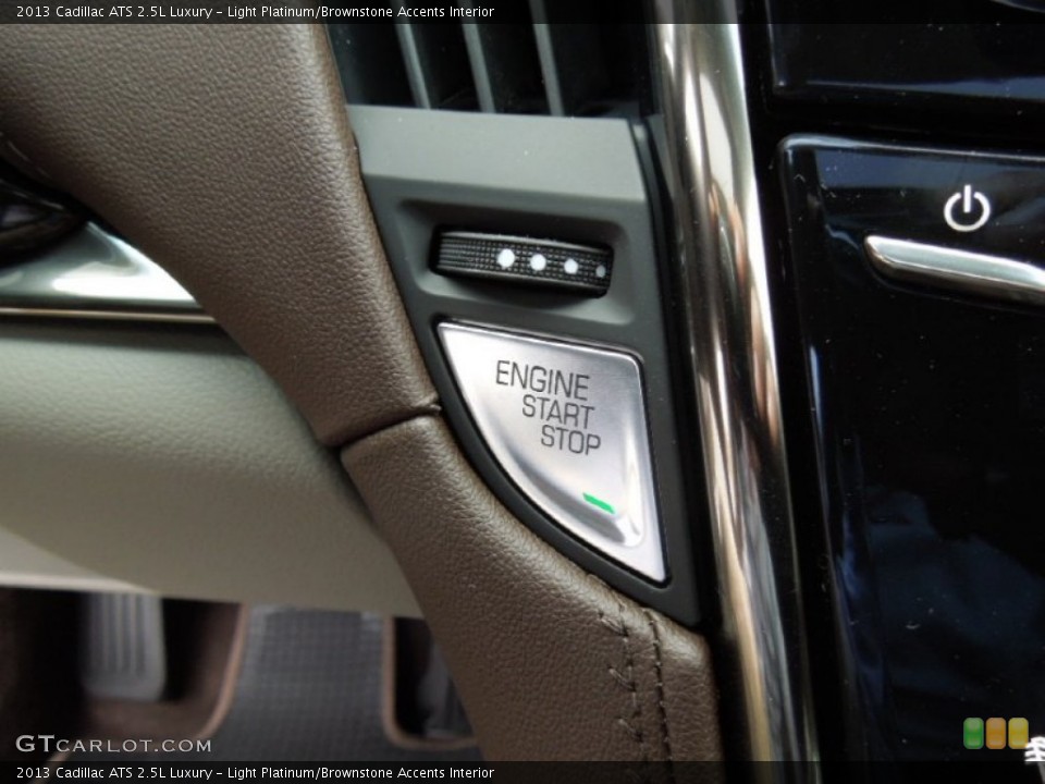 Light Platinum/Brownstone Accents Interior Controls for the 2013 Cadillac ATS 2.5L Luxury #73181157