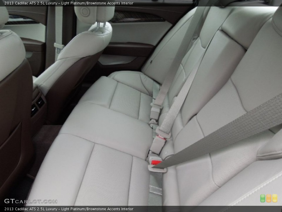 Light Platinum/Brownstone Accents Interior Rear Seat for the 2013 Cadillac ATS 2.5L Luxury #73181241