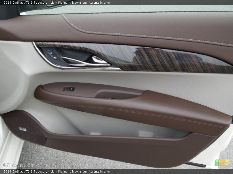 Light Platinum/Brownstone Accents Interior Door Panel for the 2013 Cadillac ATS 2.5L Luxury #73181397