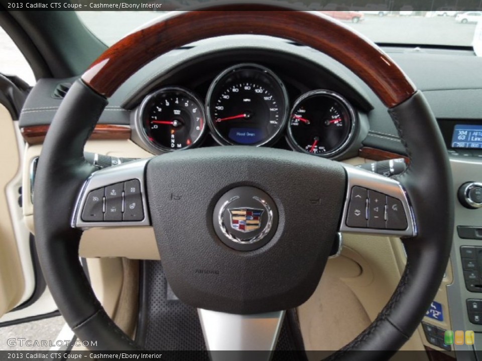 Cashmere/Ebony Interior Steering Wheel for the 2013 Cadillac CTS Coupe #73181871
