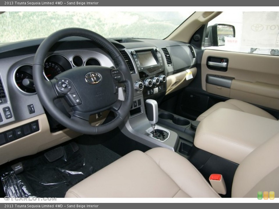 Sand Beige Interior Prime Interior for the 2013 Toyota Sequoia Limited 4WD #73185238