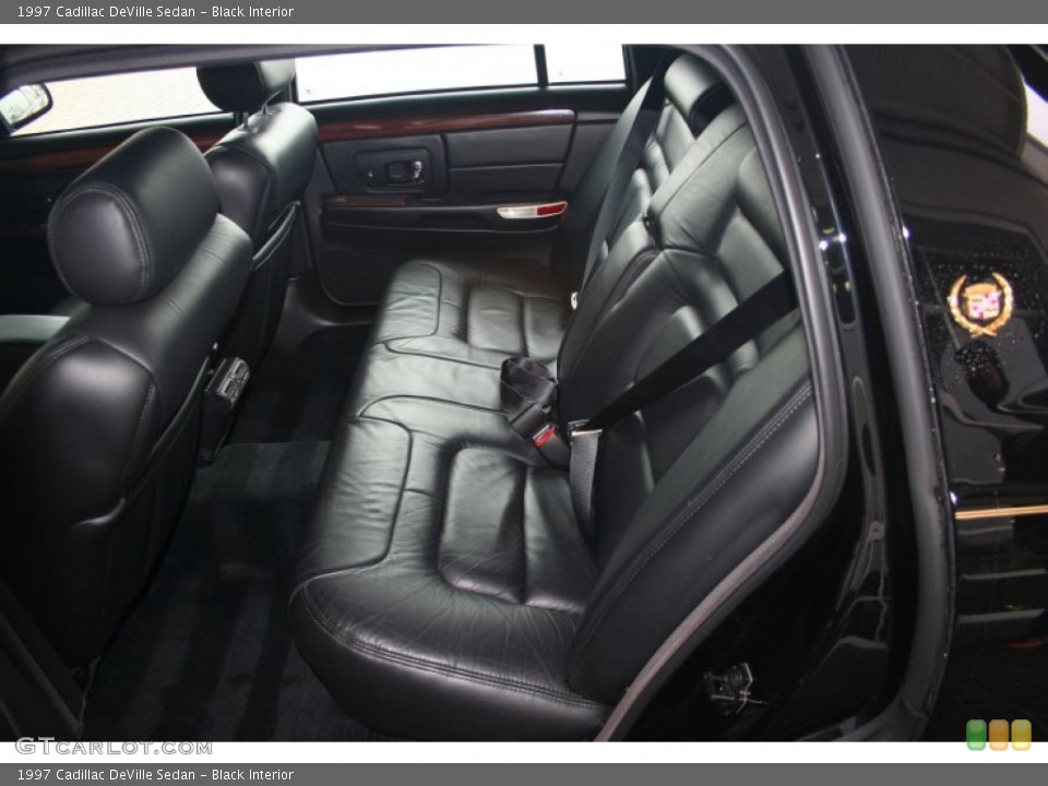 Black Interior Rear Seat for the 1997 Cadillac DeVille Sedan #73186321