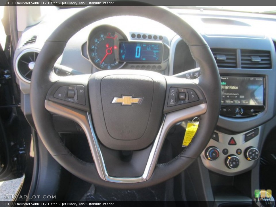 Jet Black/Dark Titanium Interior Steering Wheel for the 2013 Chevrolet Sonic LTZ Hatch #73188273