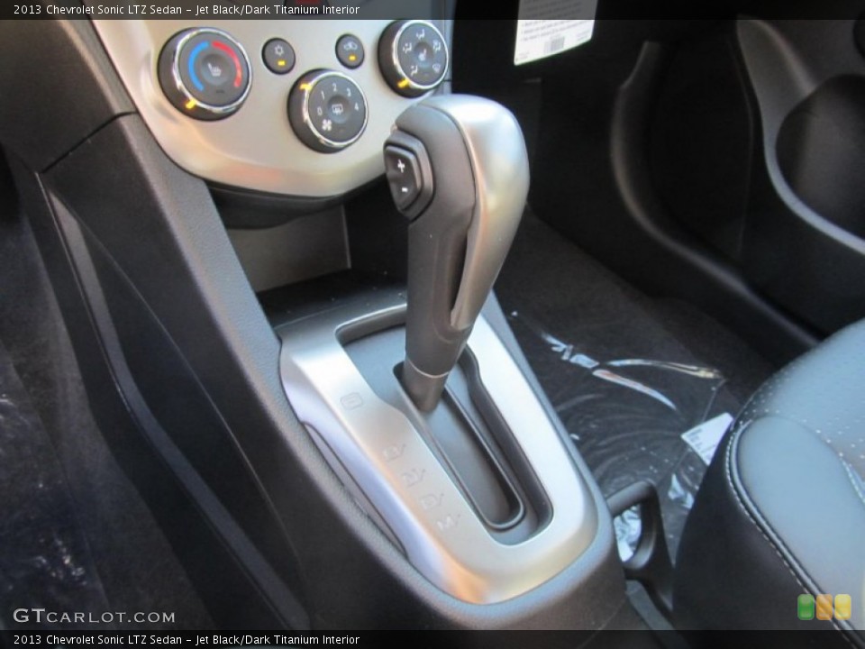 Jet Black/Dark Titanium Interior Transmission for the 2013 Chevrolet Sonic LTZ Sedan #73188792