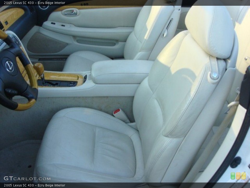 Ecru Beige 2005 Lexus SC Interiors