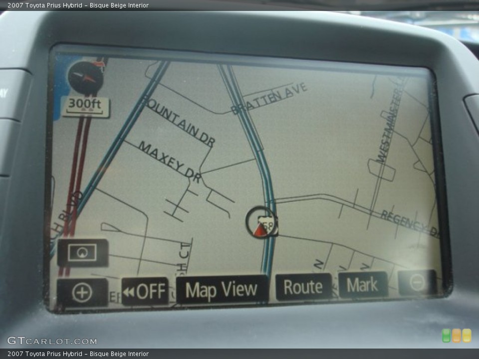 Bisque Beige Interior Navigation for the 2007 Toyota Prius Hybrid #73192887