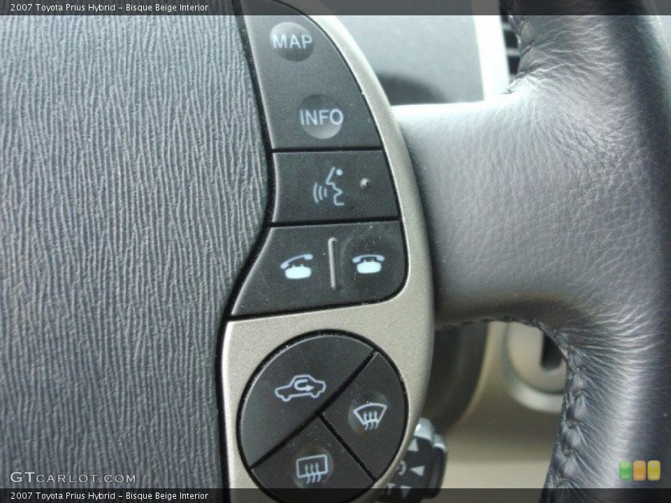 Bisque Beige Interior Controls for the 2007 Toyota Prius Hybrid #73192960