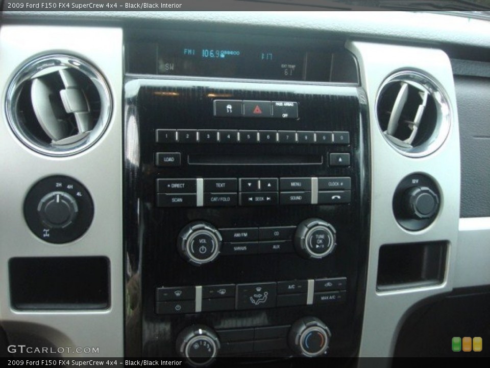 Black/Black Interior Controls for the 2009 Ford F150 FX4 SuperCrew 4x4 #73194872