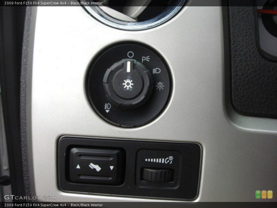Black/Black Interior Controls for the 2009 Ford F150 FX4 SuperCrew 4x4 #73194936