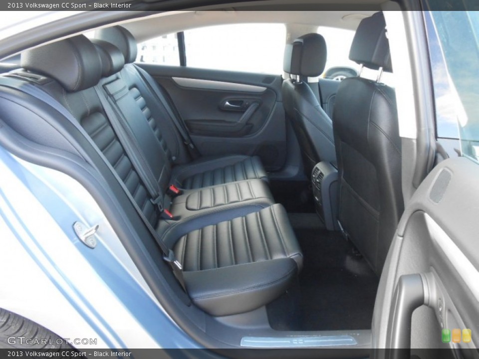 Black Interior Rear Seat for the 2013 Volkswagen CC Sport #73195567