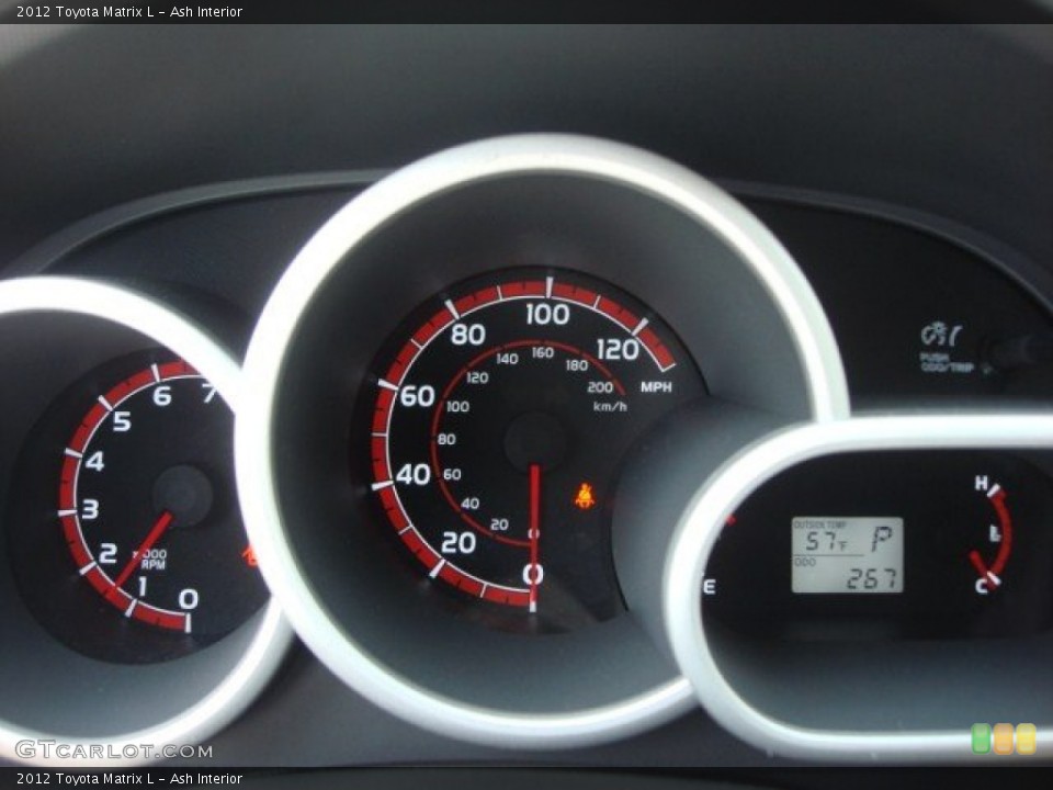 Ash Interior Gauges for the 2012 Toyota Matrix L #73200747