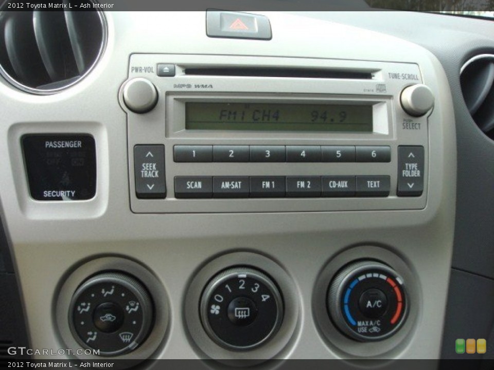 Ash Interior Audio System for the 2012 Toyota Matrix L #73200786