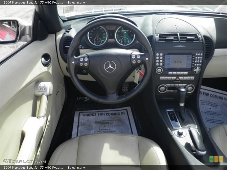 Beige Interior Steering Wheel for the 2006 Mercedes-Benz SLK 55 AMG Roadster #73201389