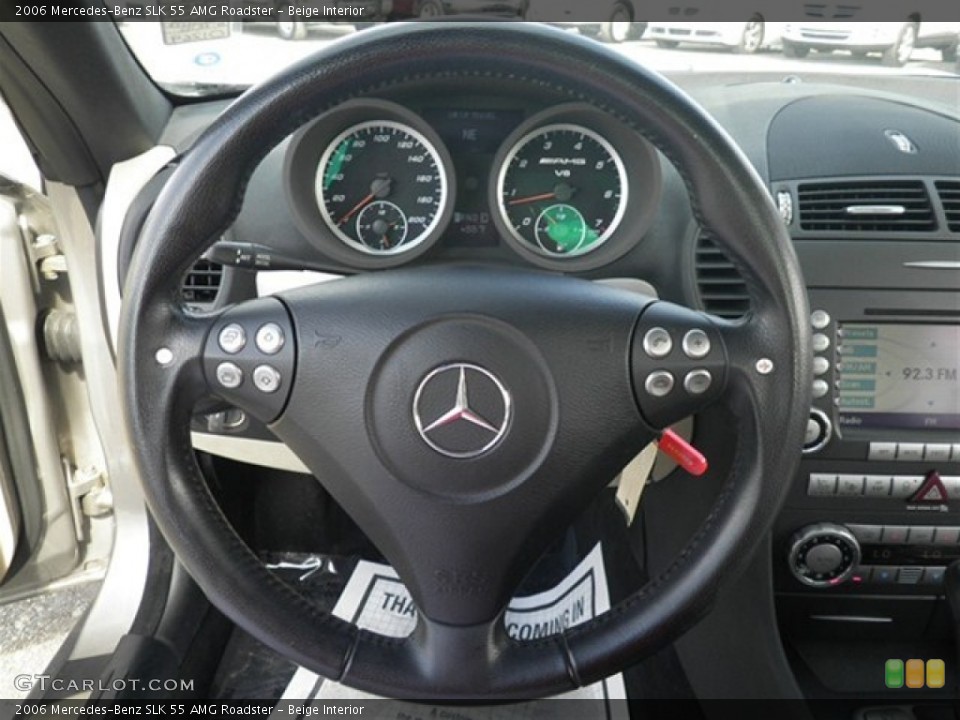 Beige Interior Steering Wheel for the 2006 Mercedes-Benz SLK 55 AMG Roadster #73201521