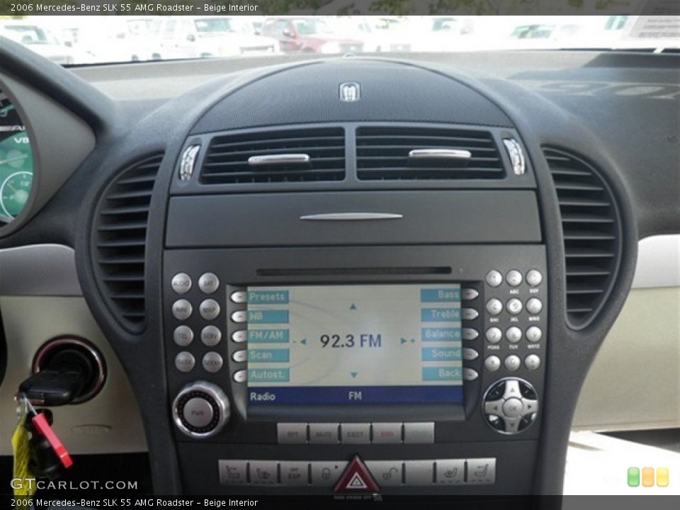 Beige Interior Controls for the 2006 Mercedes-Benz SLK 55 AMG Roadster #73201596