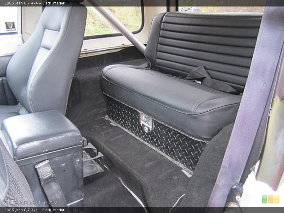 Black Interior Photo for the 1986 Jeep CJ7 4x4 #73204308