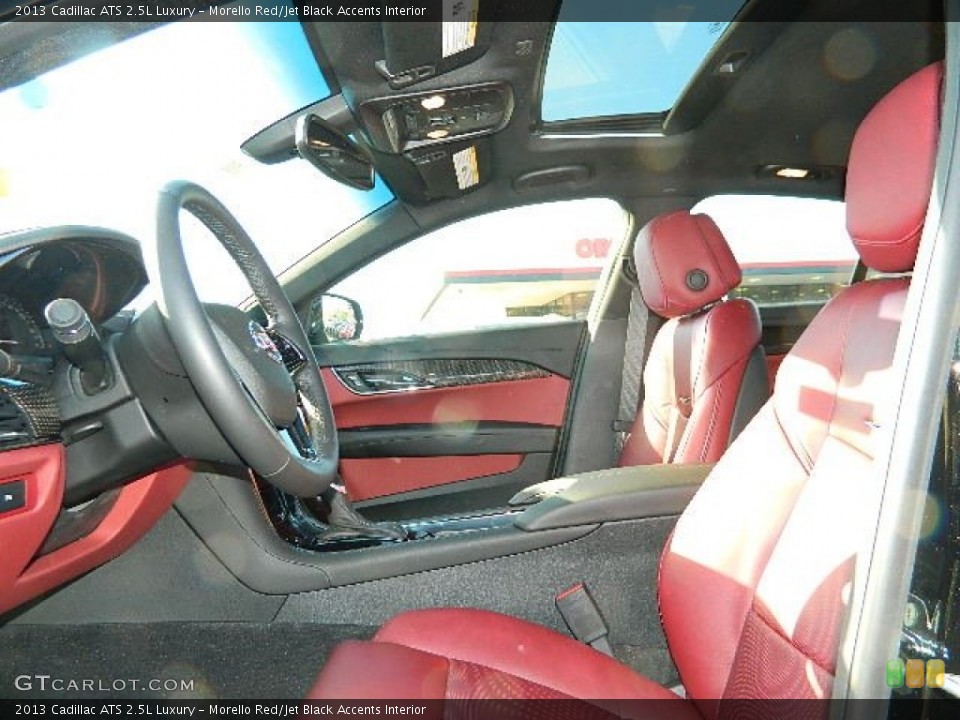 Morello Red/Jet Black Accents Interior Photo for the 2013 Cadillac ATS 2.5L Luxury #73204736