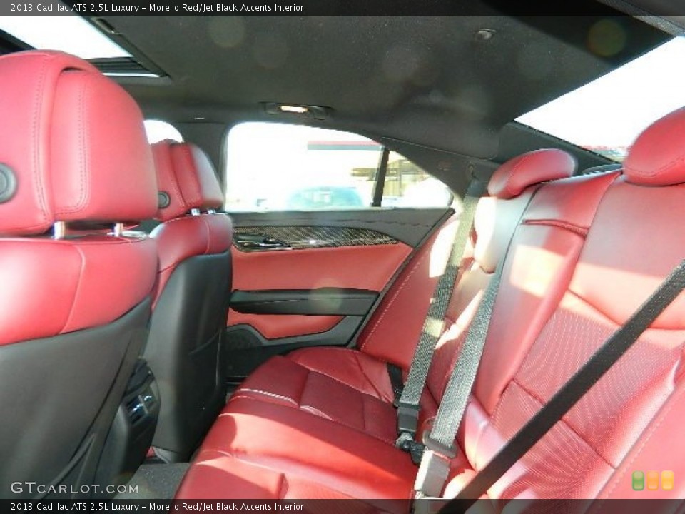 Morello Red/Jet Black Accents Interior Rear Seat for the 2013 Cadillac ATS 2.5L Luxury #73204758