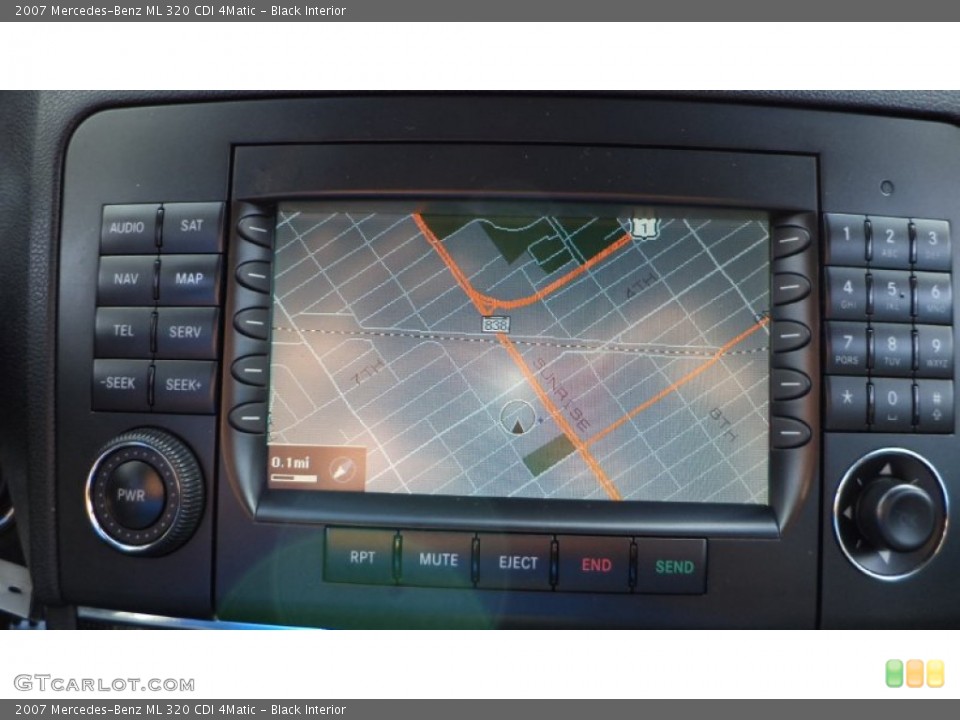 Black Interior Navigation for the 2007 Mercedes-Benz ML 320 CDI 4Matic #73205394
