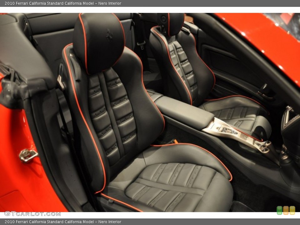 Nero Interior Front Seat for the 2010 Ferrari California  #73205731