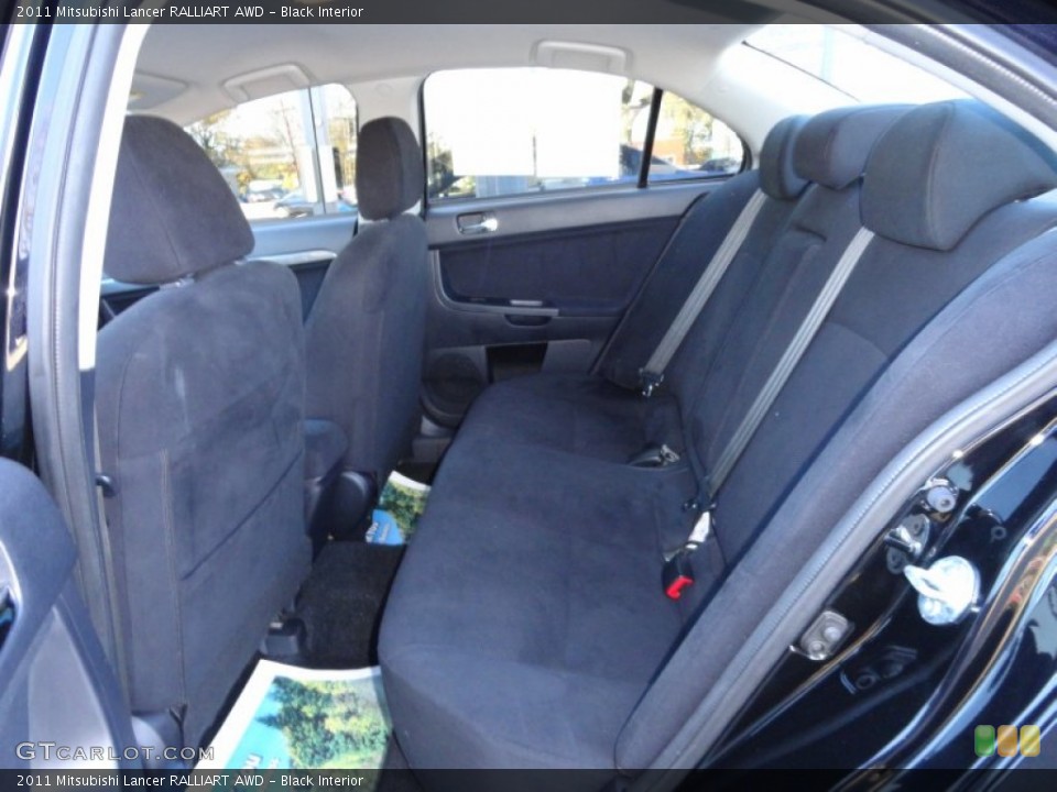 Black Interior Rear Seat for the 2011 Mitsubishi Lancer RALLIART AWD #73206573