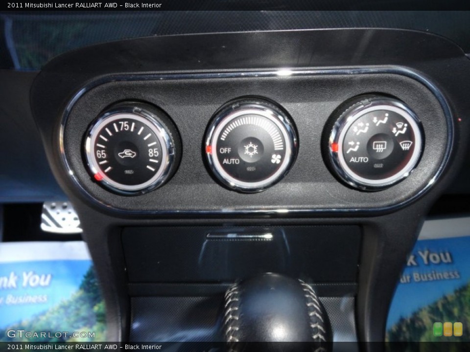 Black Interior Controls for the 2011 Mitsubishi Lancer RALLIART AWD #73206798