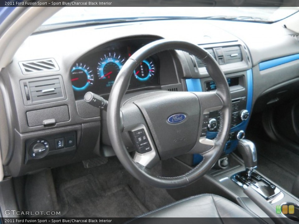 Sport Blue/Charcoal Black Interior Dashboard for the 2011 Ford Fusion Sport #73208739