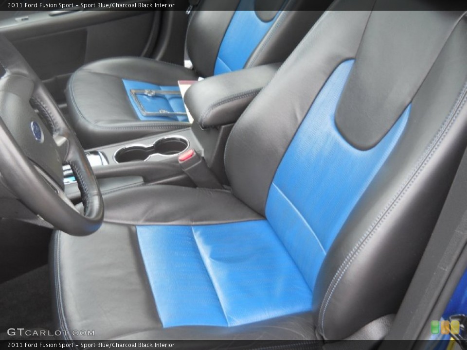 Sport Blue/Charcoal Black Interior Front Seat for the 2011 Ford Fusion Sport #73208760