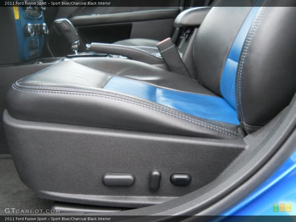 Sport Blue/Charcoal Black Interior Controls for the 2011 Ford Fusion Sport #73208802