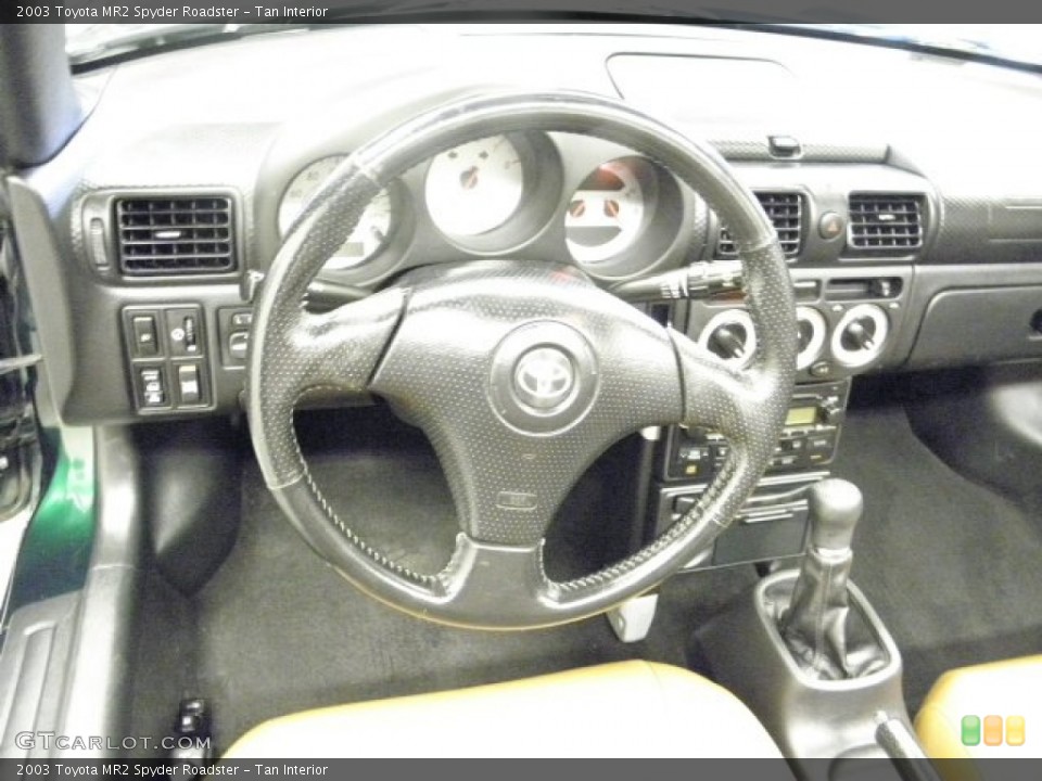 Tan Interior Steering Wheel for the 2003 Toyota MR2 Spyder Roadster #73209024