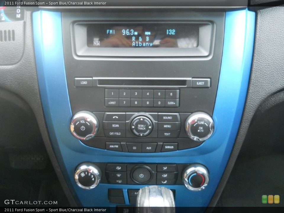 Sport Blue/Charcoal Black Interior Controls for the 2011 Ford Fusion Sport #73209039